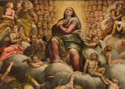 アプス、ベルナルディーノ・ガッティによる祭壇画「イル・ソジャロ」、ジョヴァンニ・バッティスタ・トロッティによる完成作品「イル・マロッソ」、「聖母被昇天 作： Bernardino Gatti