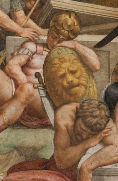 カウンターファッカータ、ベルナルディーノ・ガッティ《復活》1529年、詳細 作： Bernardino Gatti