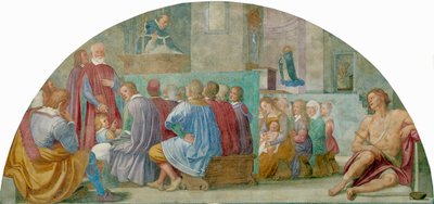 聖アンソニーの歴史」ベルナルディーノ・ポケッティ（1548-1612）作、フレスコ画 作： Bernardino Barbatelli Poccetti