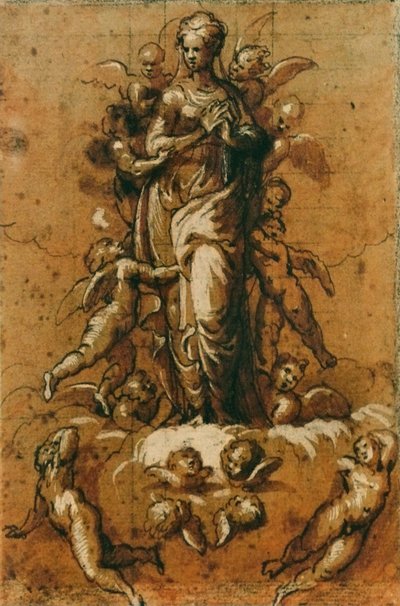 無原罪の御宿り 作： Bernardino Campi