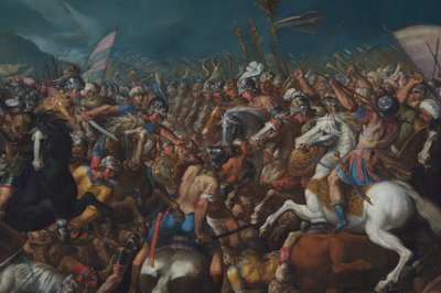スキピオ・アフリカヌスとハンニバルの戦いc。 1616-1618 作： Bernardino Cesari