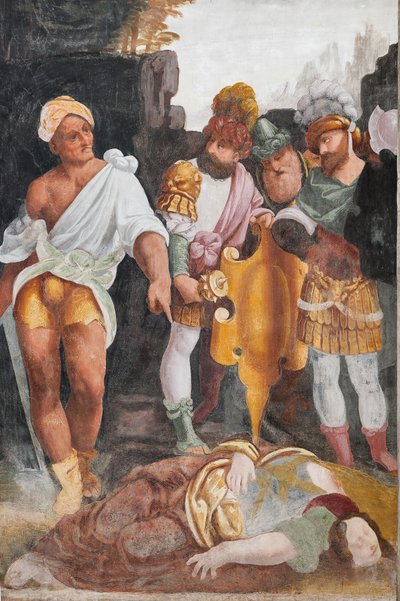 聖カタリナの殉教の詳細 (フレスコ画) 作： Bernardino Lanino
