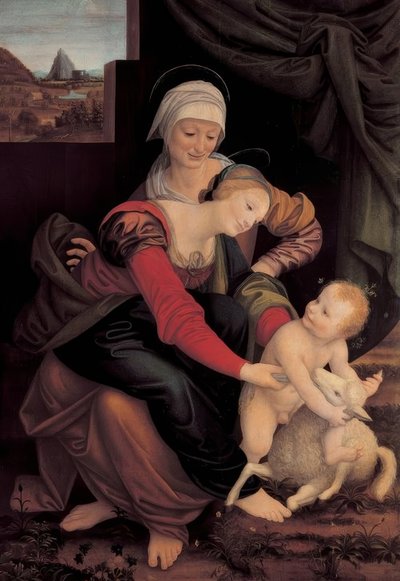 聖アンナ・セルブドリット 作： Bernardino Lanino
