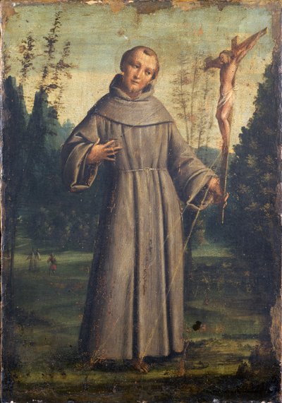 アッシジの聖フランチェスコ、1545年頃（油彩・パネル・キャンバス 作： Bernardino Lanino