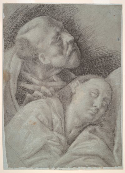 二人の使徒、最後の晩餐の勉強 作： Bernardino Lanino