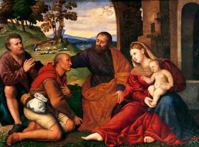 Bernardino Licinio（1489-1565）による羊飼いの礼拝 作： Bernardino Licinio