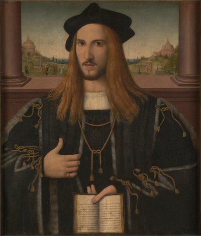 アルベルトピオの肖像、1512年 作： Bernardino Loschi