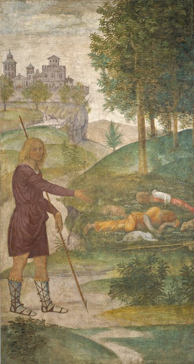 ケファルスとニンフ、c。 15201522。 作： Bernardino Luini