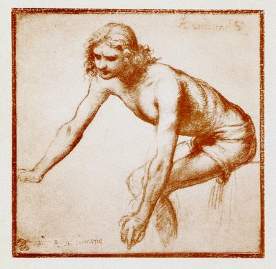 若い男の図の研究 作： Bernardino Luini