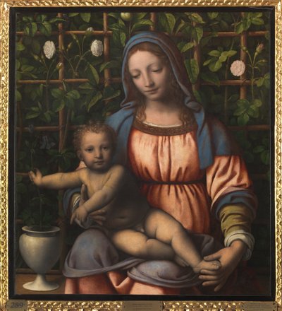 聖母子像（マドンナ・デル・ロゼート 作： Bernardino Luini