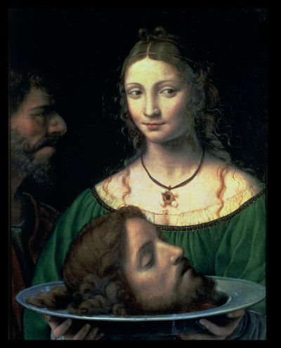 洗礼者ヨハネの頭を持つサロメ、1525〜30年頃（パネル） 作： Bernardino Luini