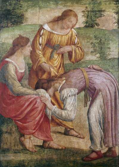 ゴールデン クッションのゲーム、1514 年頃。 作： Bernardino Luini