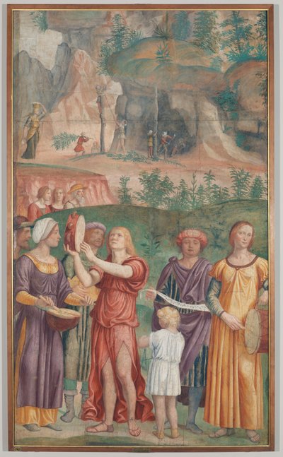 ユダヤ人の勝利の歌」1514年頃（キャンバスに運ばれた切り離しフレスコ画 作： Bernardino Luini