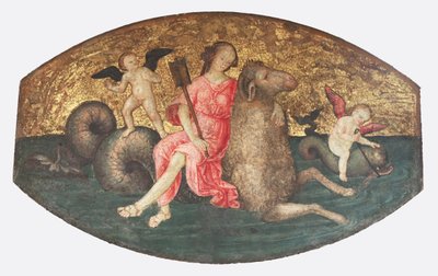 ヘレ・オン・ア・ラム、カリフォルニア州。 1509年。 作： Bernardino Pinturicchio