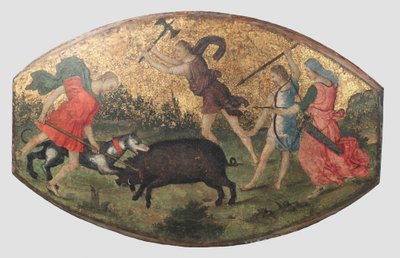 カリュドニアのイノシシの狩り、約。 1509年。 作： Bernardino Pinturicchio