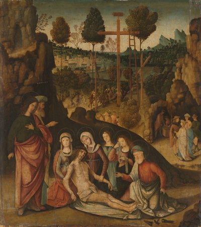 キリストの嘆き 作： Bernardino Zaganelli di Bosio (attributed to)