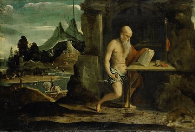 聖ジェローム 作： Bernardino da Brescia (attributed to)