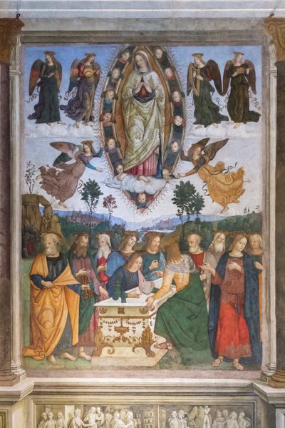 聖母被昇天（フレスコ画） 作： Bernardino di Betto (& studio) Pinturicchio