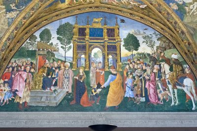 Pyhän Katariinan väittely, Pyhien sali, Borgia-huoneistot (fresko) 作： Bernardino di Betto (& studio) Pinturicchio