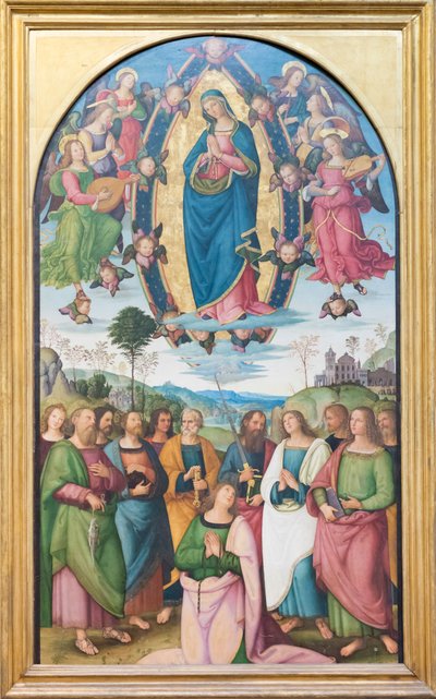 聖母マリアの仮定 作： Bernardino di Betto (& studio) Pinturicchio