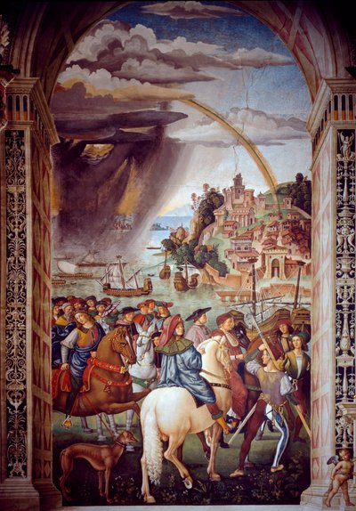 教皇ピウス（Pius）2世の生涯（エネア・シルビオ・ピッコロミーニ 作： Bernardino di Betto Pinturicchio