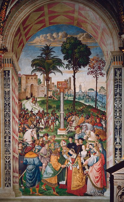 教皇ピウス（Pius）2世の生涯（エネア・シルビオ・ピッコロミーニ 作： Bernardino di Betto Pinturicchio