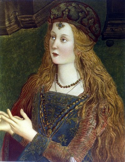 ルクレティア・ボルジアの肖像 作： Bernardino di Betto Pinturicchio