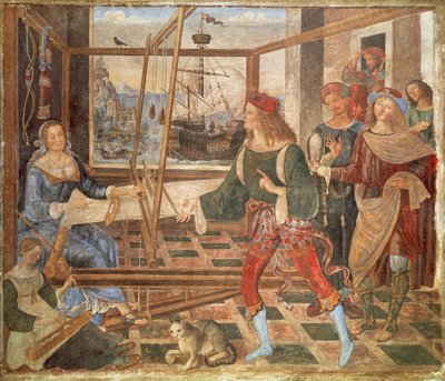ユリシーズのペネロペへの帰還 作： Bernardino di Betto Pinturicchio