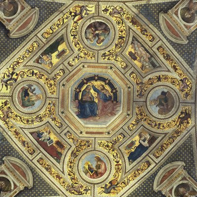 長老の保管庫、サンタマリアデルポポロ、ローマ、1484-92年 作： Bernardino di Betto Pinturicchio