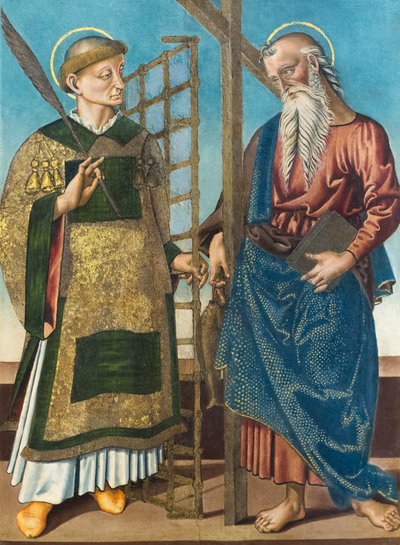 セントローレンスとアンドリュー、16世紀第1四半期（パネルに油彩） 作： Bernardino di Mariotto