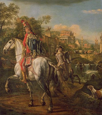 馬に乗ったハサー、1773 作： Bernardo Bellotto