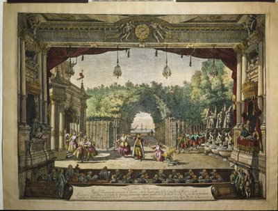 1758年のウィーンのブルク劇場でのバレエルトゥルクジェネリュー 作： Bernardo Bellotto