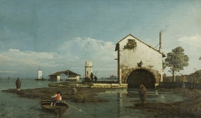 カプリッチョ「ラグーン」1743年頃（油彩・キャンバス 作： Bernardo Bellotto