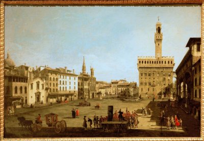 シニョリーア広場 作： Bernardo Bellotto