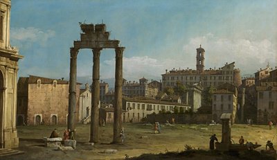 フォーラムの遺跡、ローマ 作： Bernardo Bellotto
