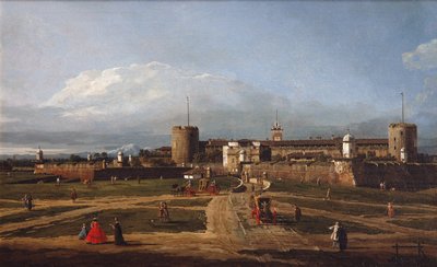 ミラノのスフォルツェスコ城、1744年頃 作： Bernardo Bellotto