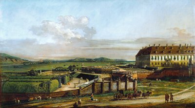 1758年から1761年の間に北から見たシュロスホフ城 作： Bernardo Bellotto