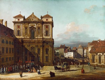 1758年から1761年の間に北西から見たフレイユンウィーン 作： Bernardo Bellotto