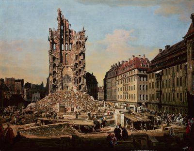 古いクロイツ教会の遺跡 作： Bernardo Bellotto