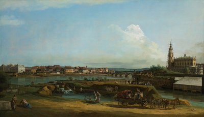 ドレスデンの中央教会、1748年 作： Bernardo Bellotto