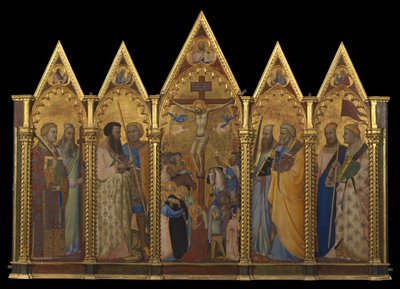 はりつけのポリプティク、1348（パネルにテンペラと金箔） 作： Bernardo Daddi