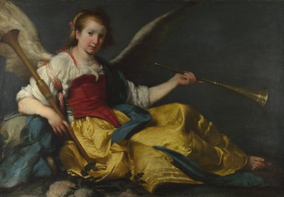 名声の擬人化、c。 1635年 作： Bernardo Strozzi