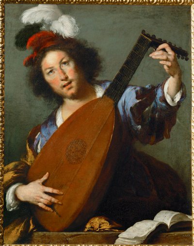 リュート奏者 作： Bernardo Strozzi