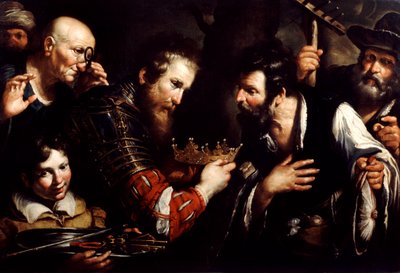 アレキサンダー大王、17世紀にアブドロミノによって奪われた王位を回復 作： Bernardo Strozzi