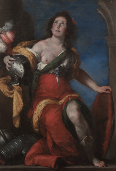 寓意的人物」1636年頃（油彩・キャンバス 作： Bernardo Strozzi