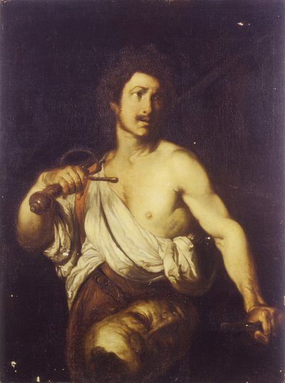 ゴリアテの頭を持つデビッド、c。 1635年 作： Bernardo Strozzi