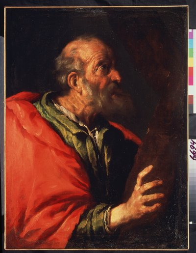 老人の頭、使徒ペテロ？ 作： Bernardo Strozzi