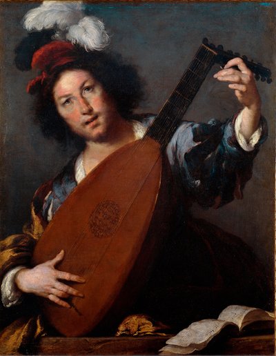 リュート奏者 作： Bernardo Strozzi