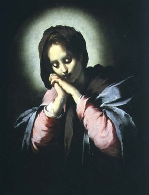 崇拝のマドンナ 作： Bernardo Strozzi