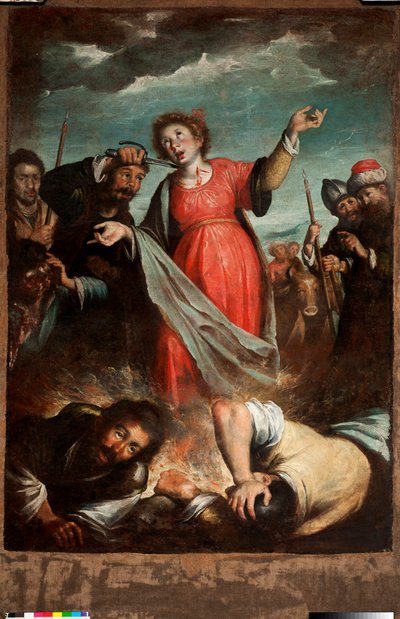 セントルシアの殉教 (キャンバスに油彩) 作： Bernardo Strozzi